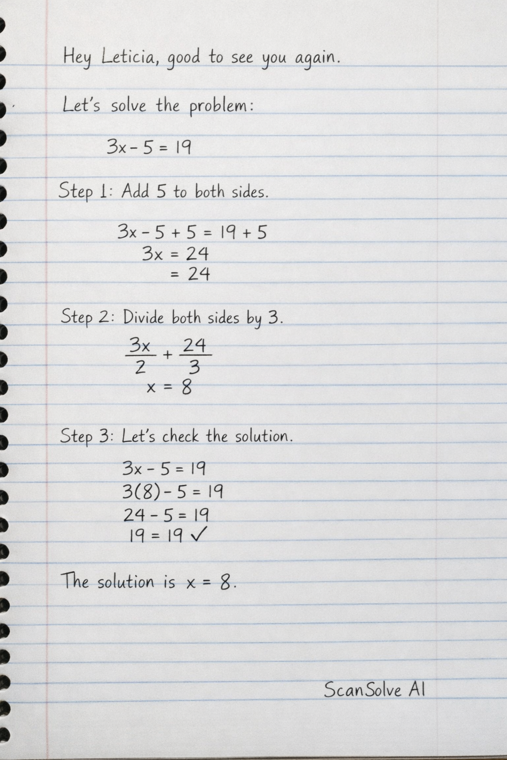 Handwritten step-by-step solution preview
