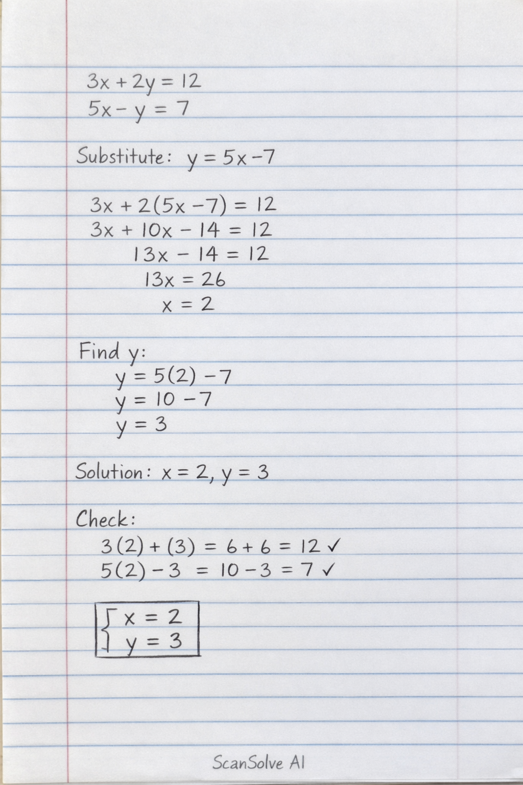 Handwritten step-by-step solution preview