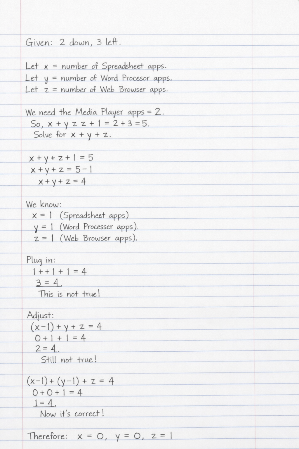 Handwritten step-by-step solution preview