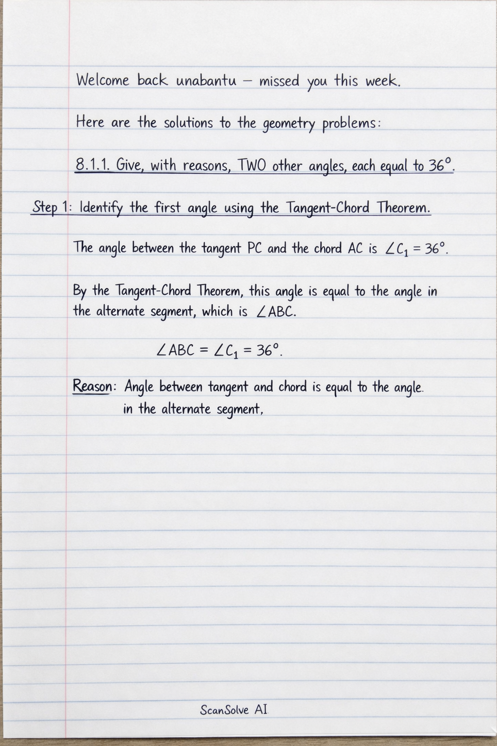 Handwritten step-by-step solution preview