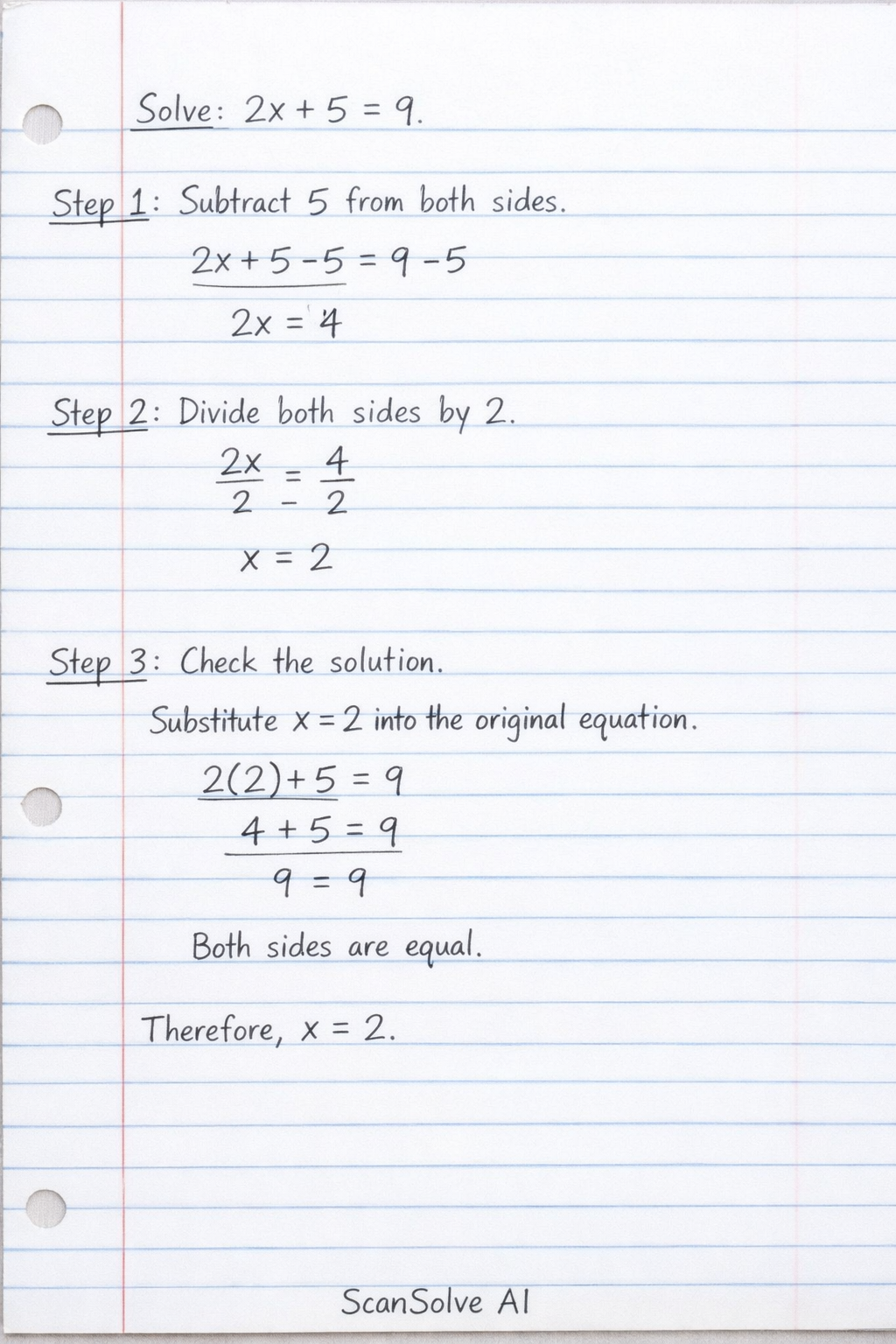 Handwritten step-by-step solution preview