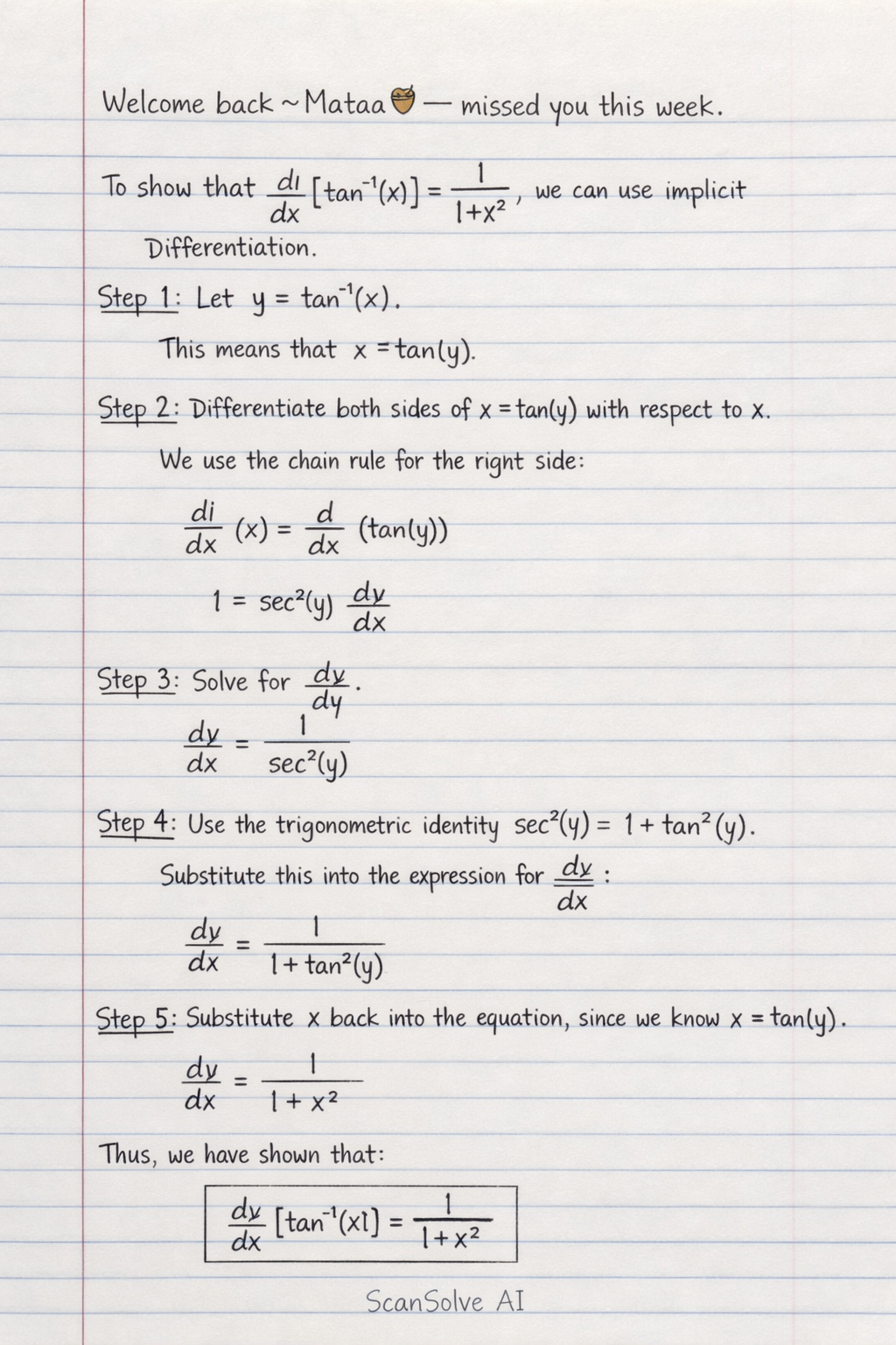 Handwritten step-by-step solution preview