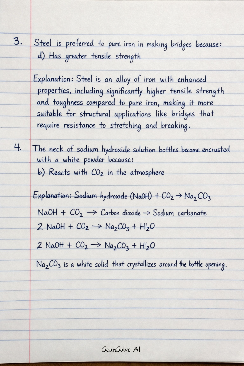 Handwritten step-by-step solution preview