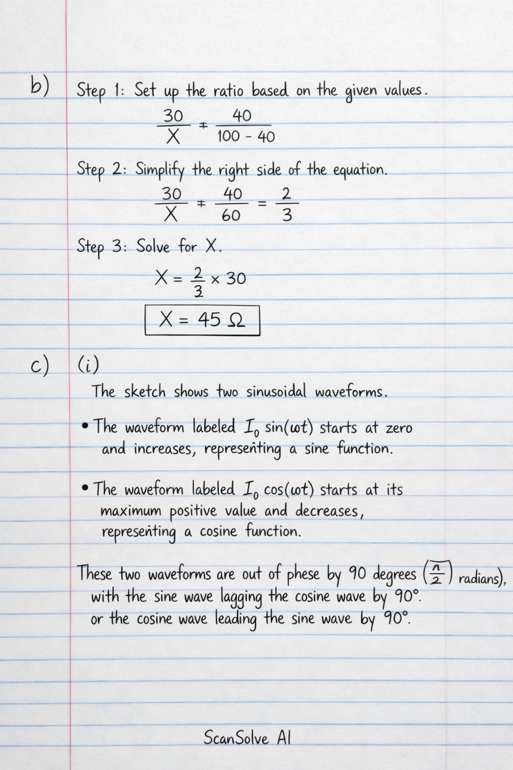 Handwritten step-by-step solution preview