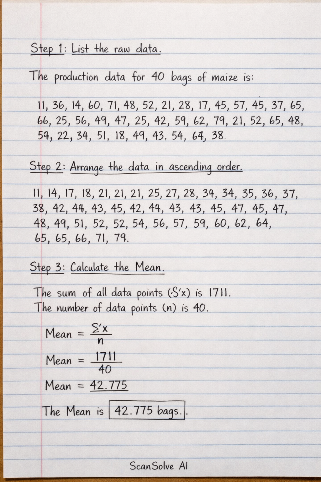 Handwritten step-by-step solution preview
