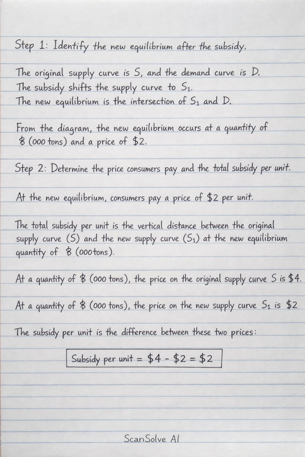 Handwritten step-by-step solution preview
