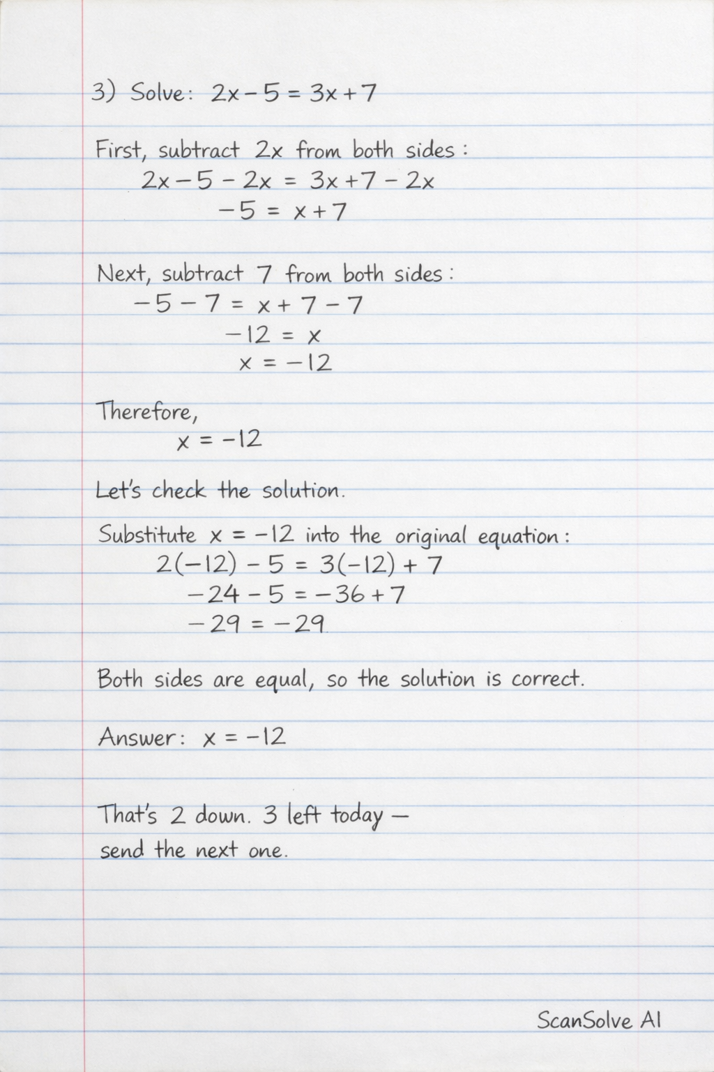 Handwritten step-by-step solution preview