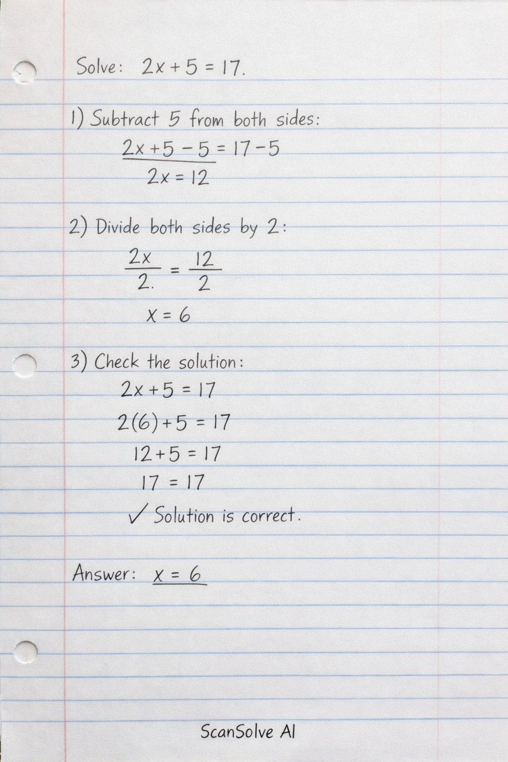 Handwritten step-by-step solution preview
