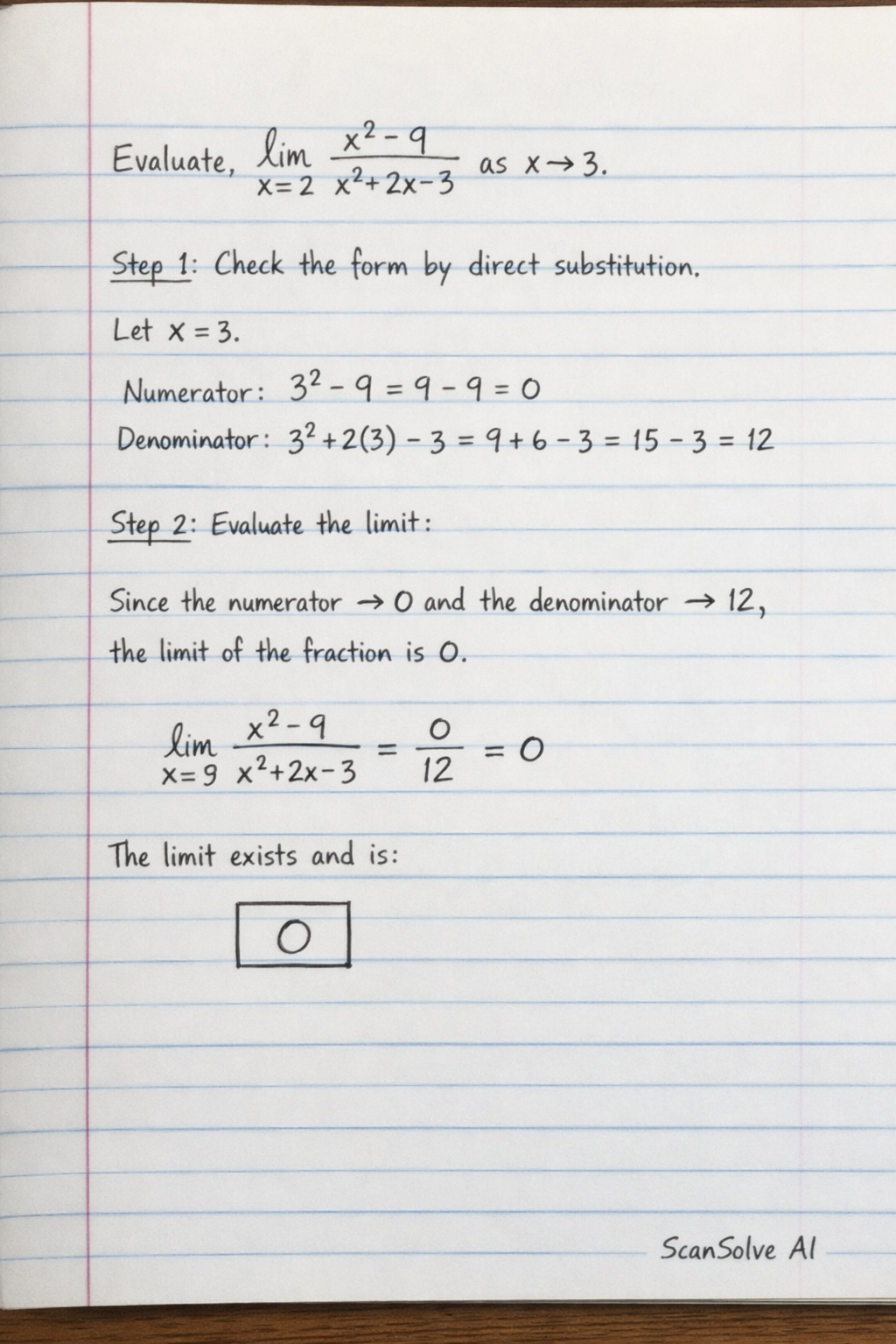 Handwritten step-by-step solution preview