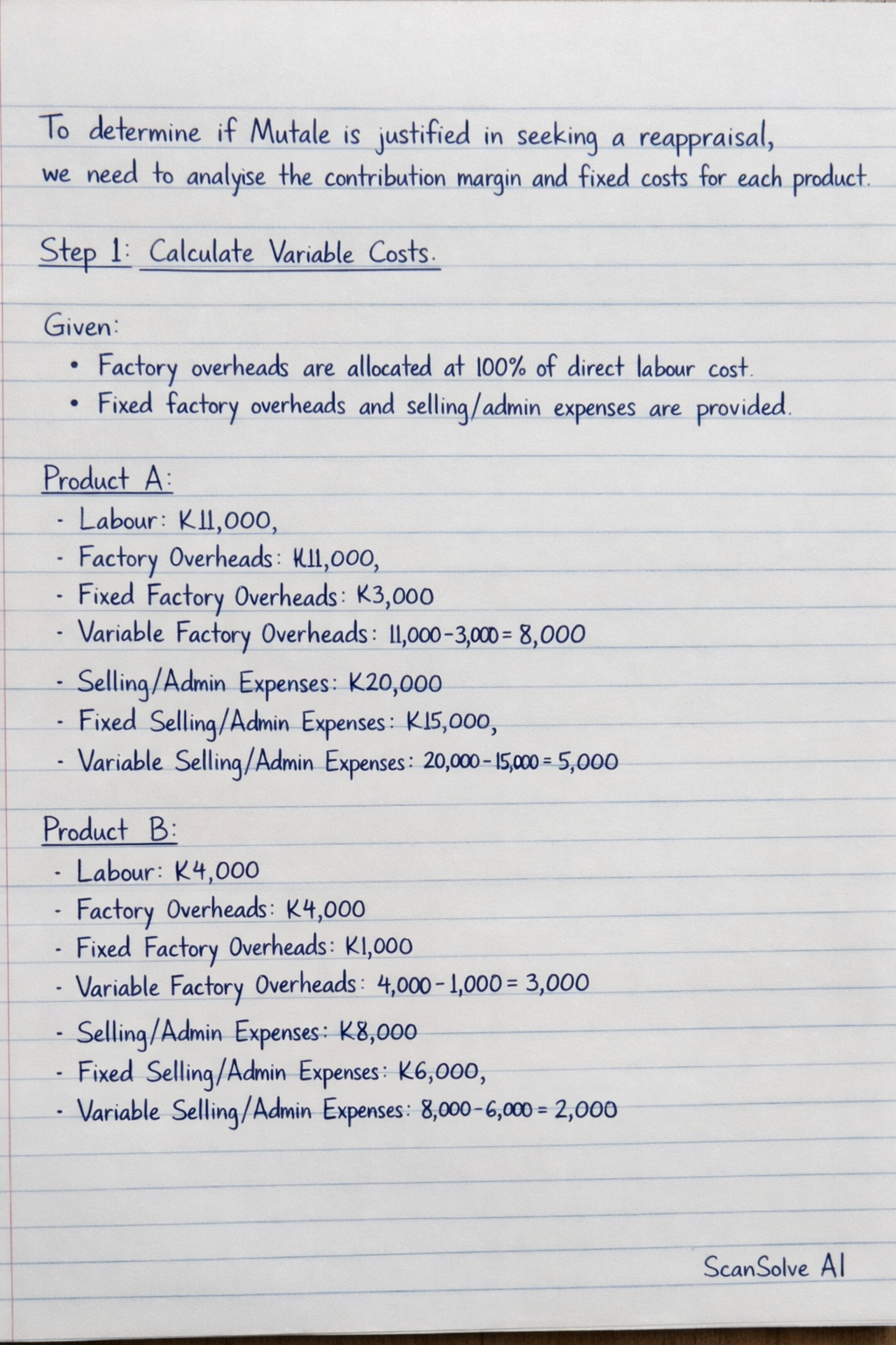 Handwritten step-by-step solution preview