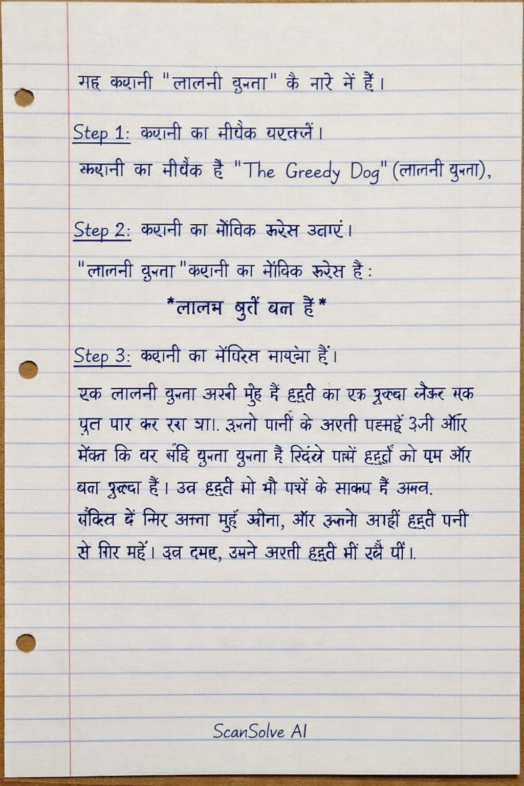 Handwritten step-by-step solution preview