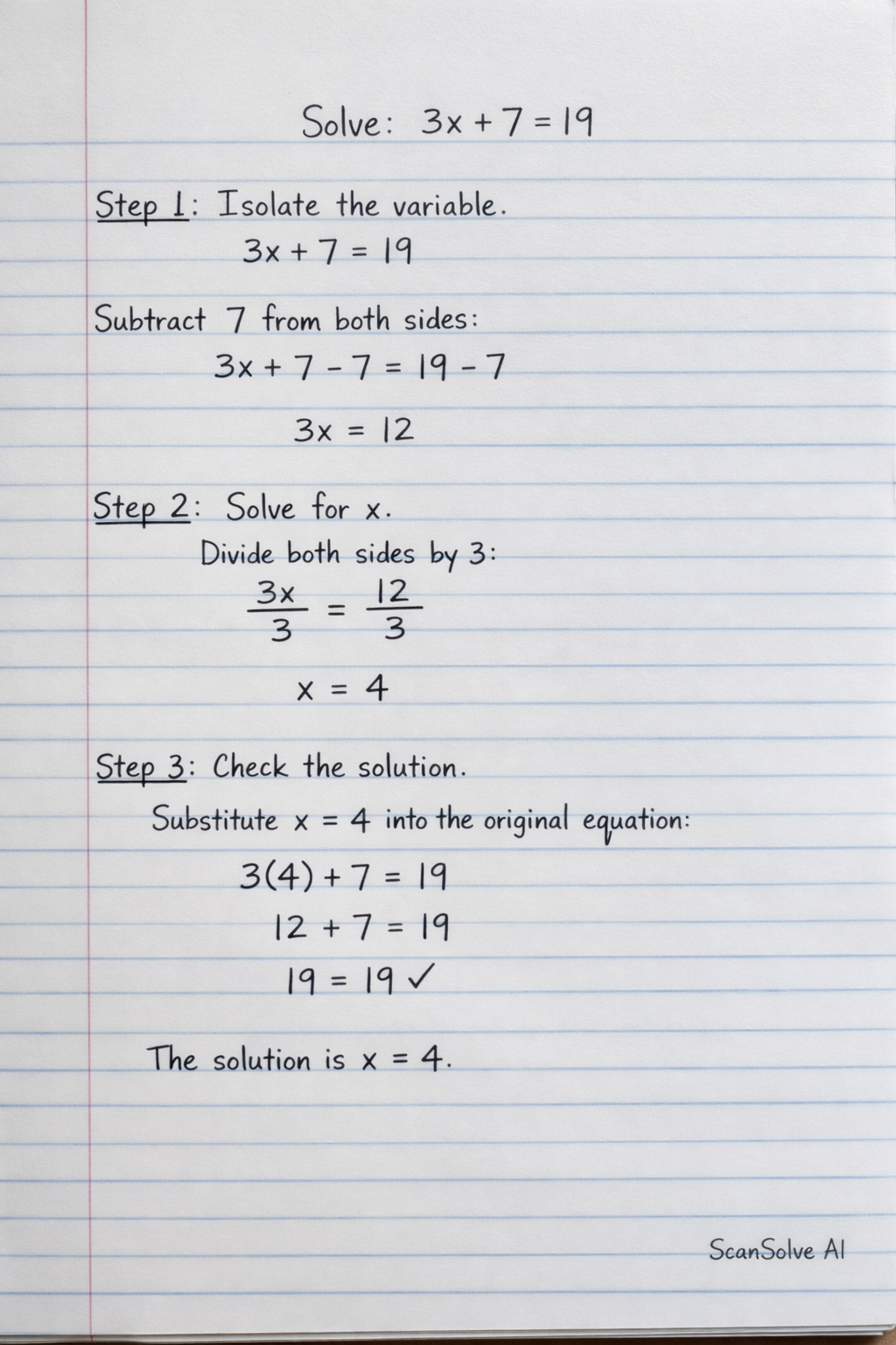 Handwritten step-by-step solution preview