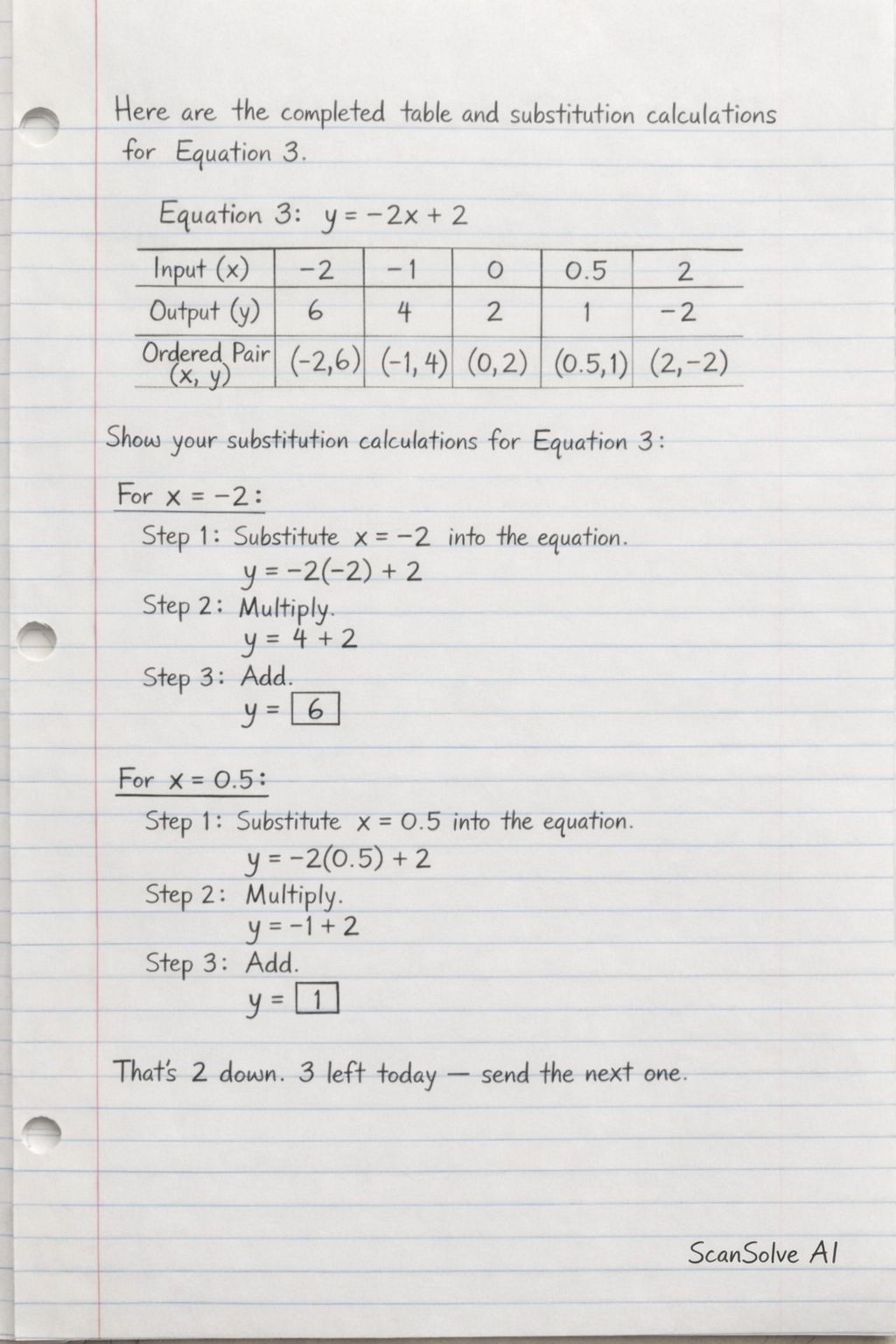 Handwritten step-by-step solution preview