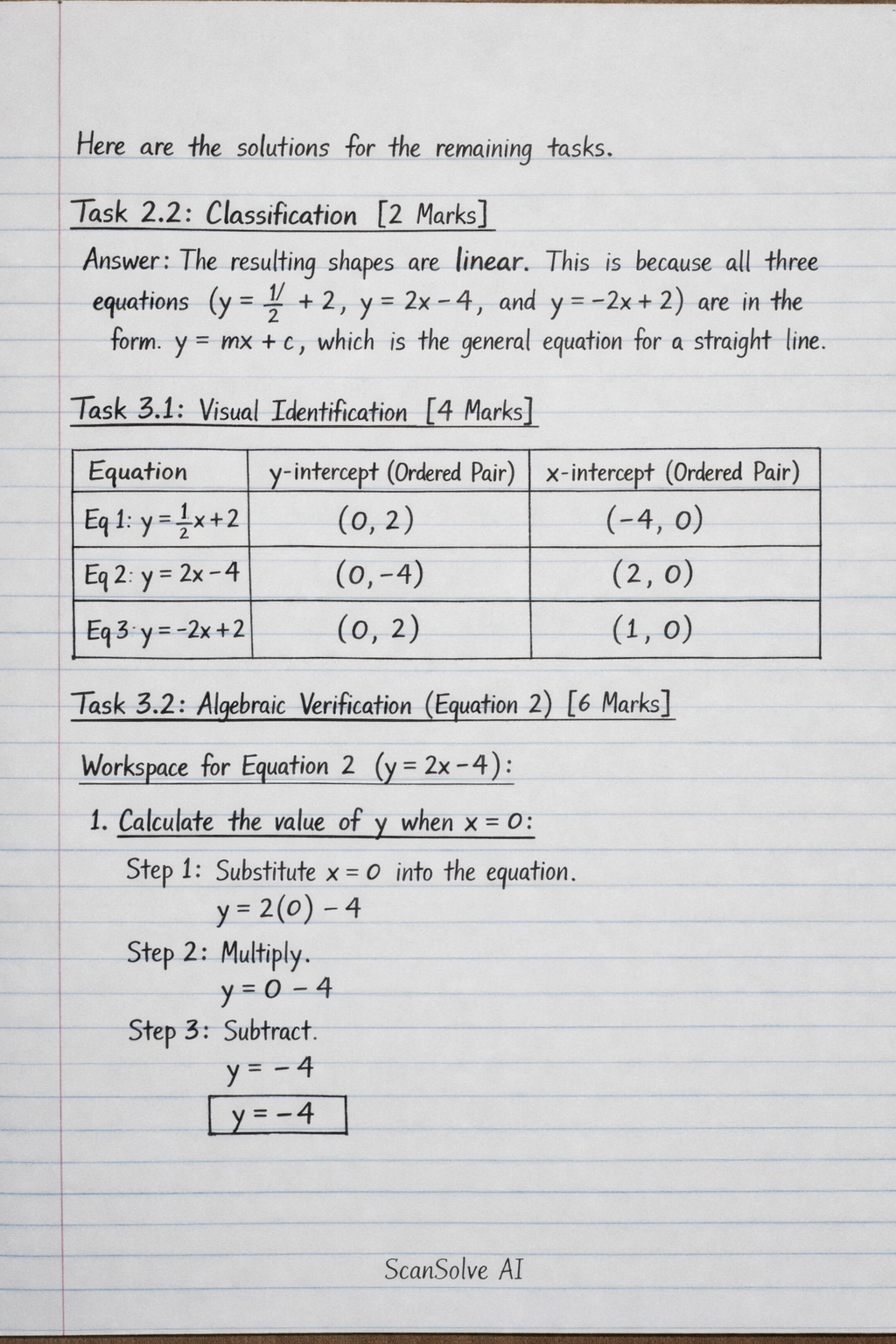 Handwritten step-by-step solution preview