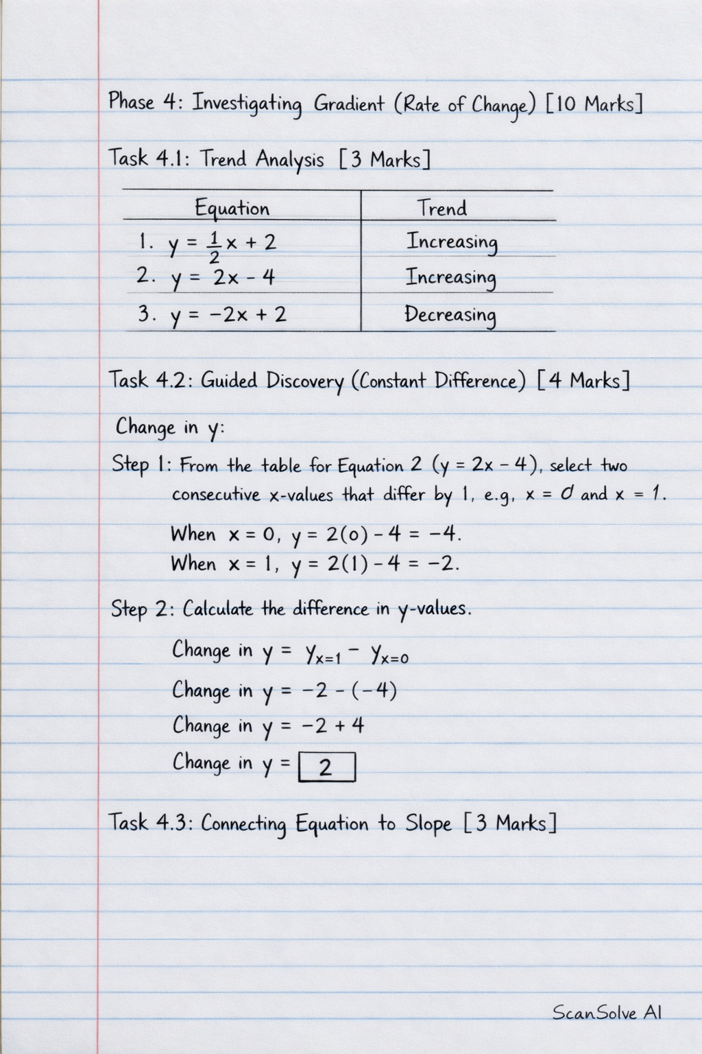 Handwritten step-by-step solution preview