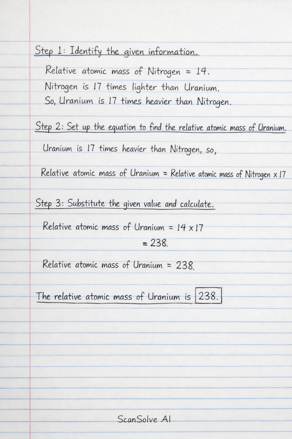 Handwritten step-by-step solution preview