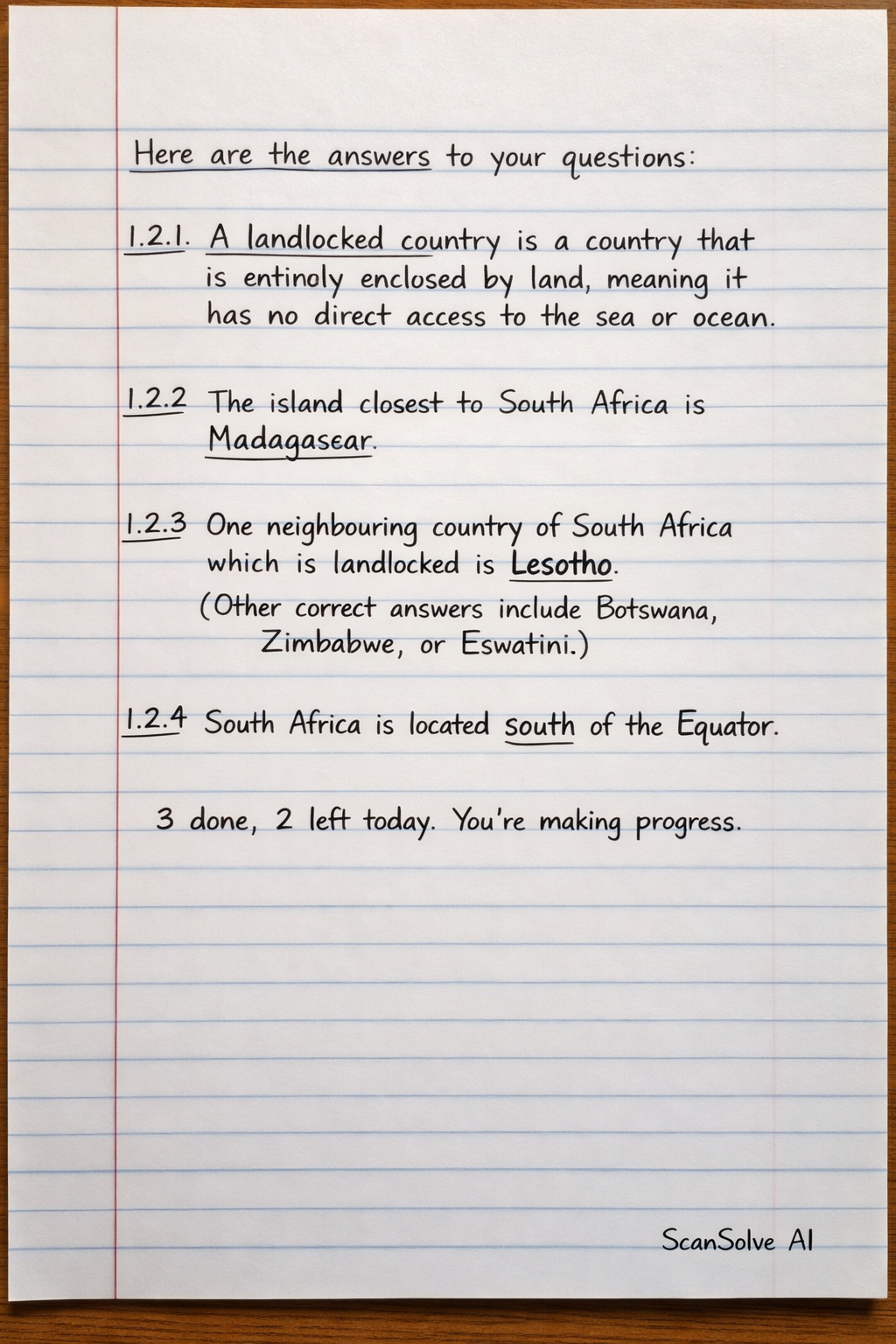 Handwritten step-by-step solution preview