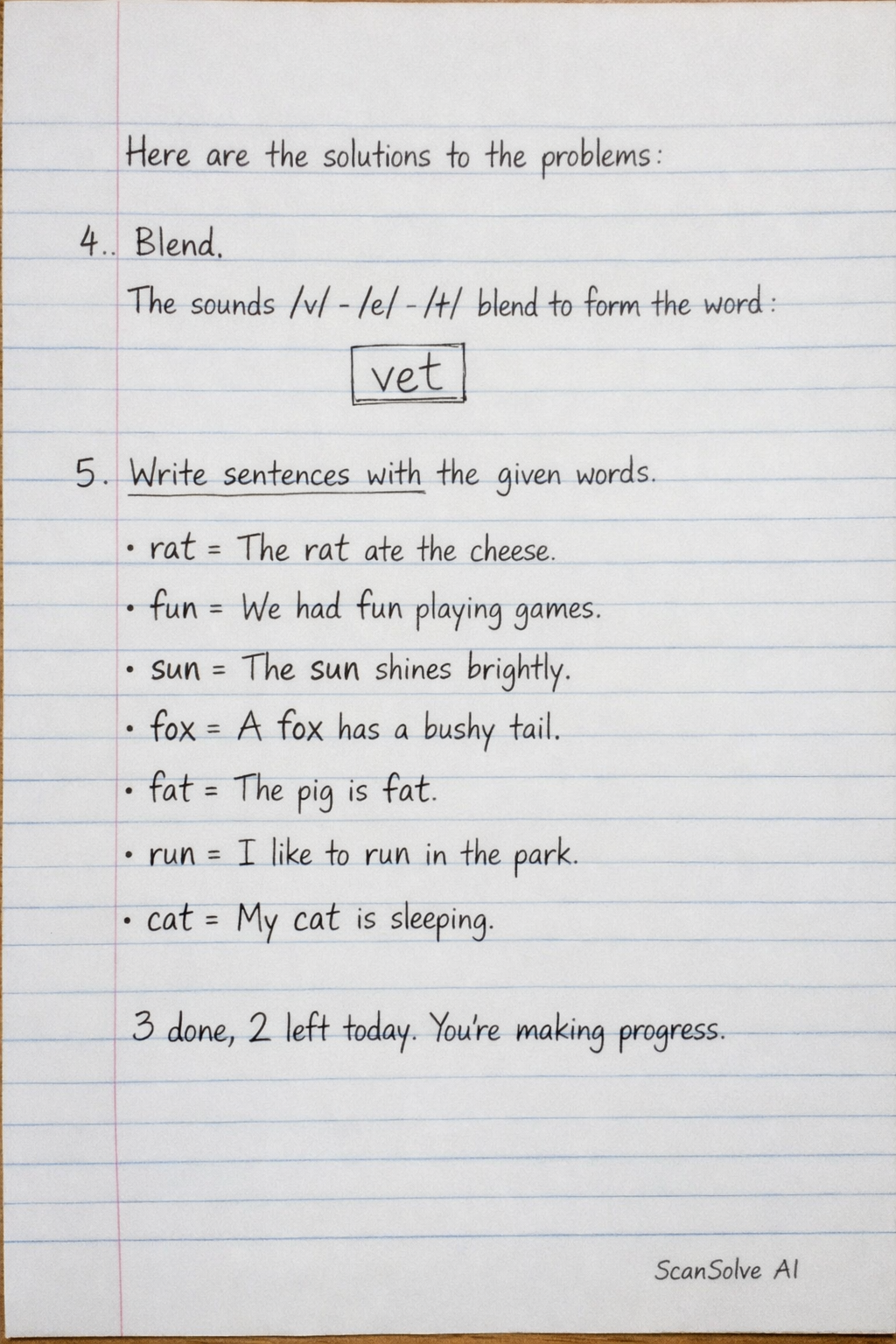 Handwritten step-by-step solution preview