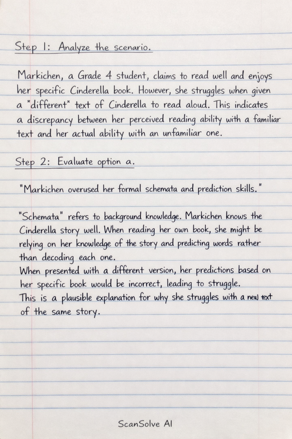 Handwritten step-by-step solution preview