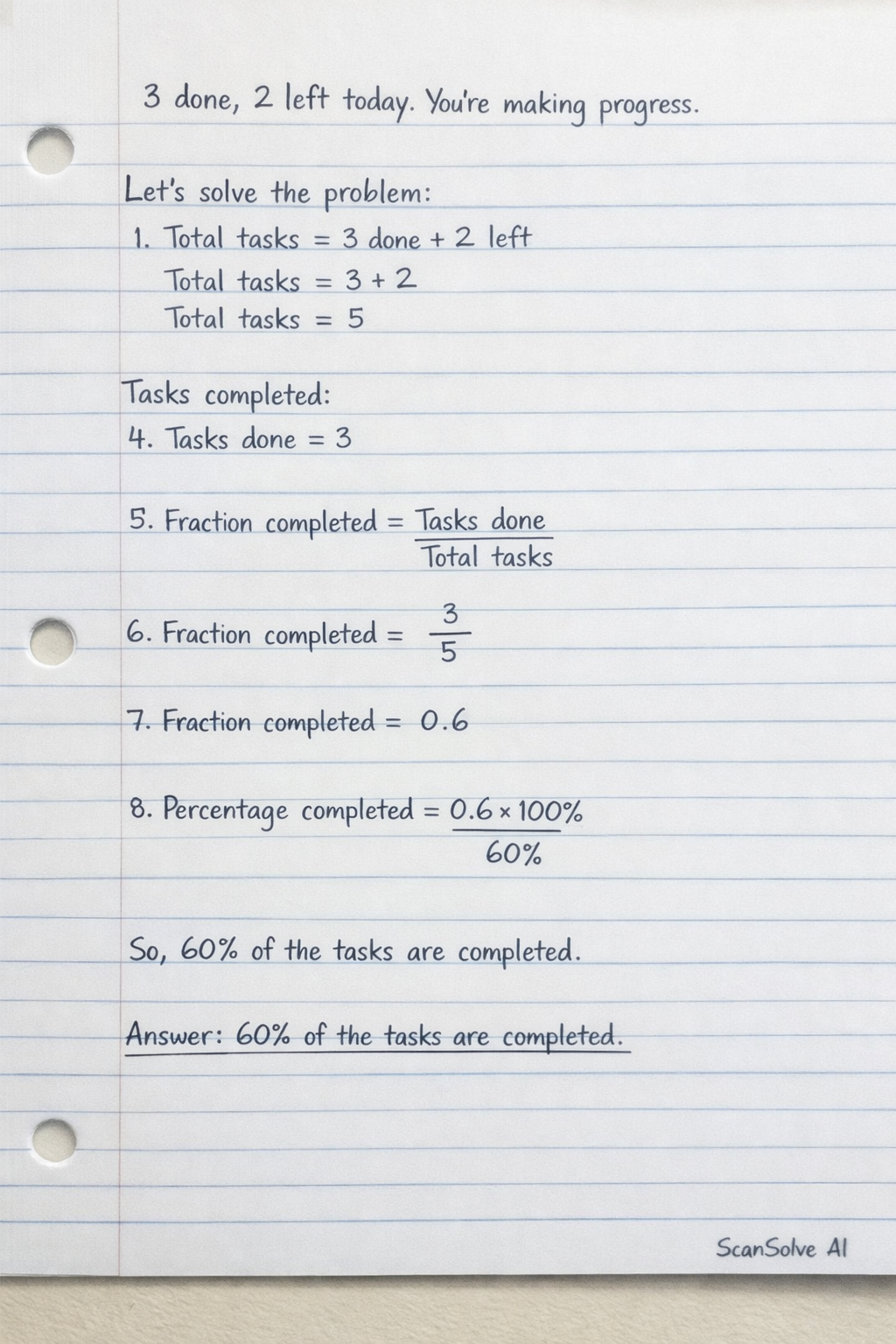 Handwritten step-by-step solution preview