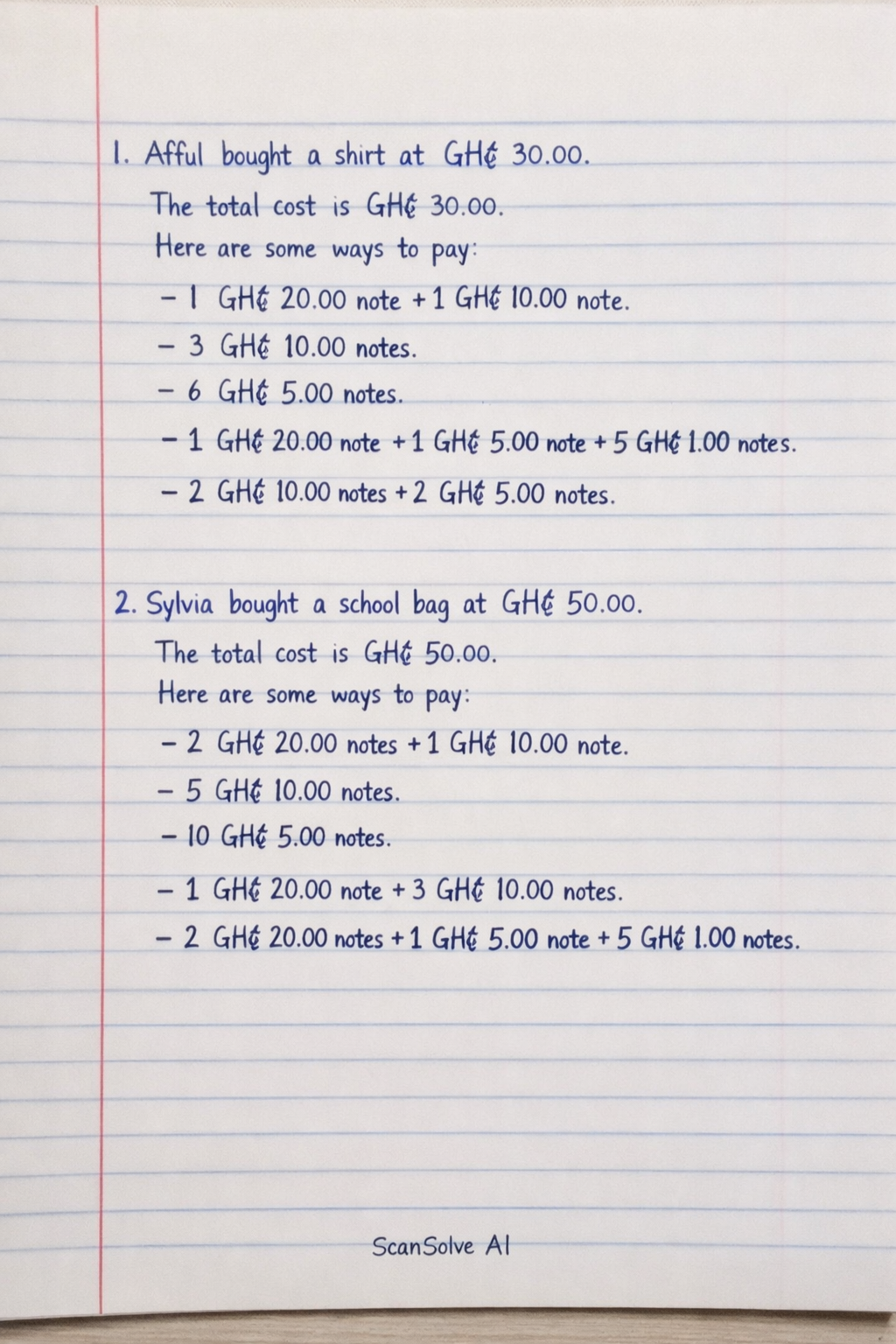 Handwritten step-by-step solution preview