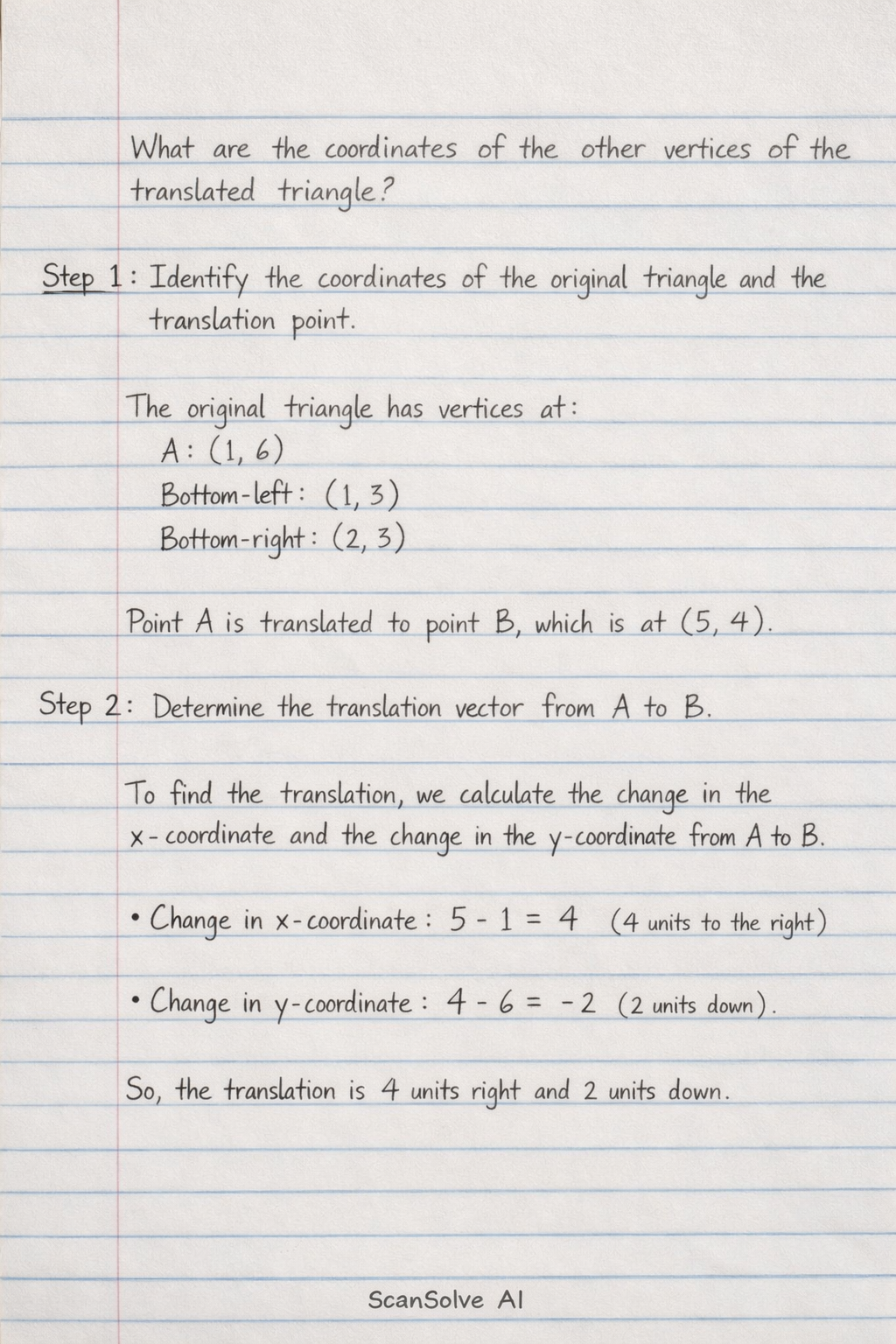 Handwritten step-by-step solution preview