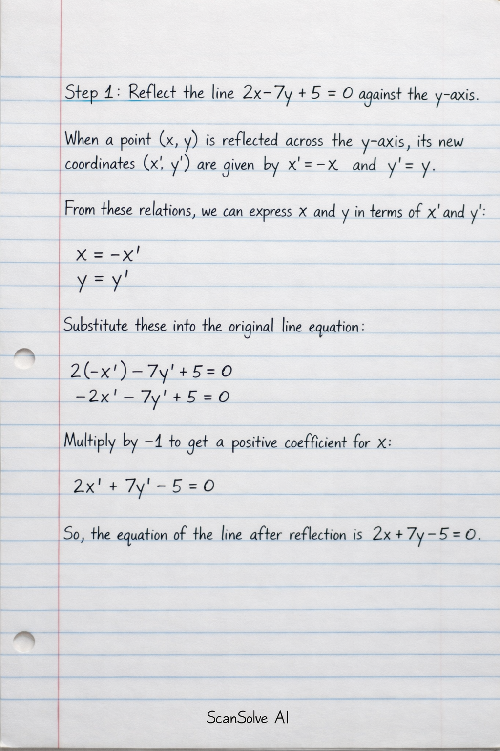 Handwritten step-by-step solution preview