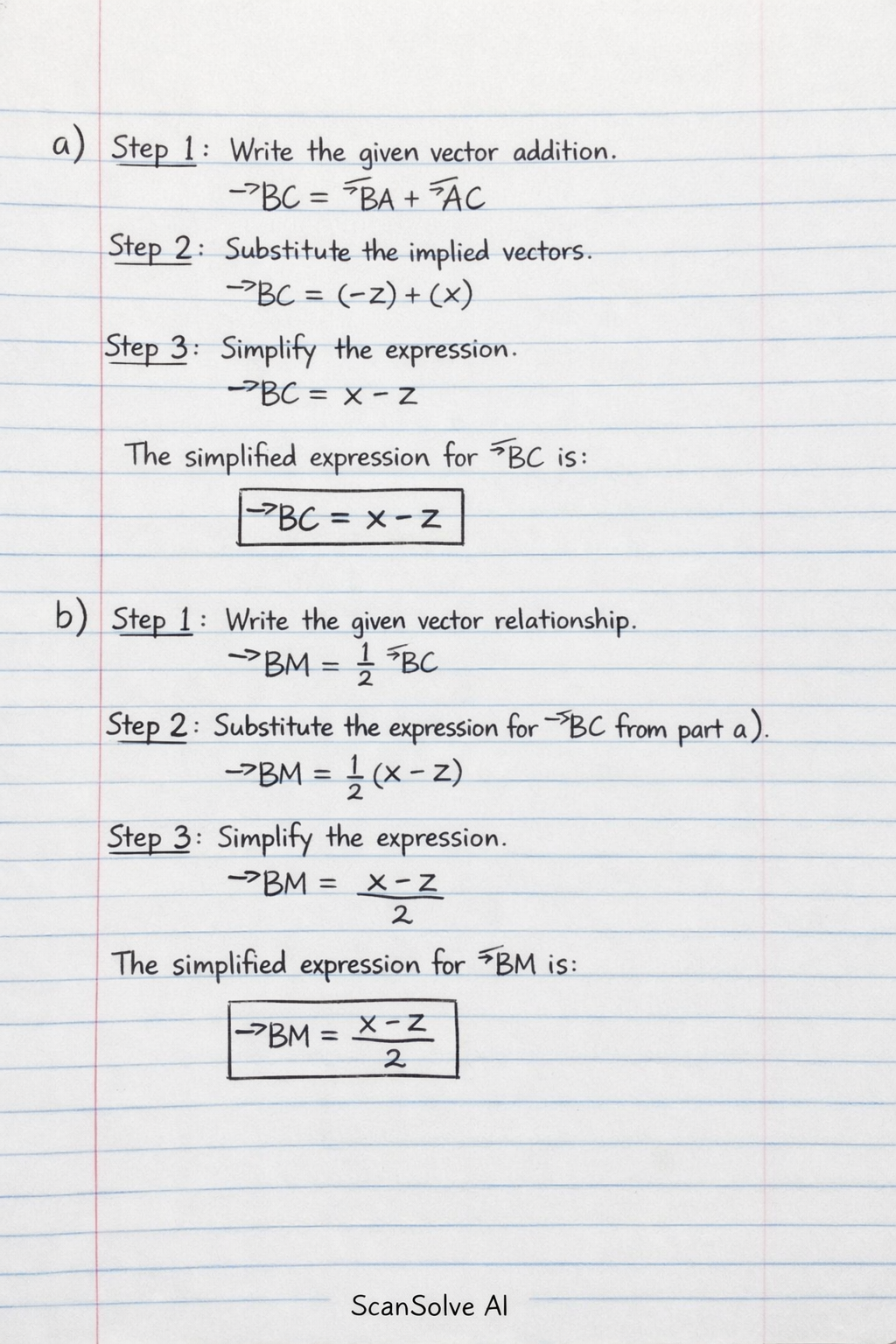 Handwritten step-by-step solution preview