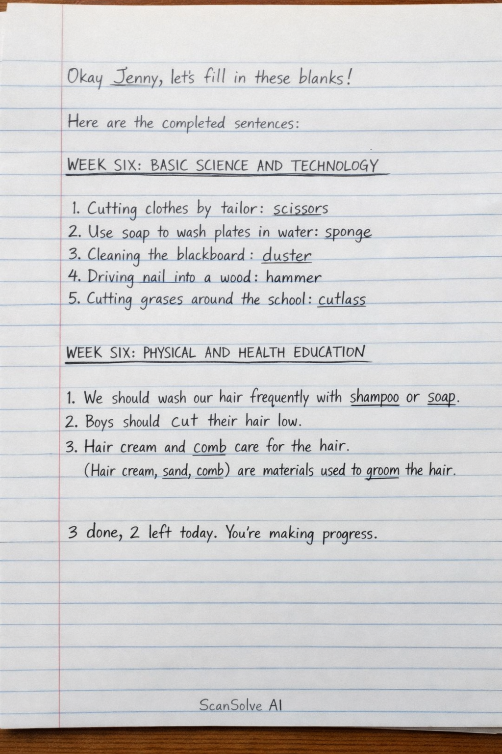 Handwritten step-by-step solution preview