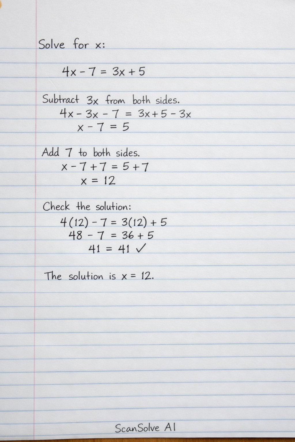 Handwritten step-by-step solution preview