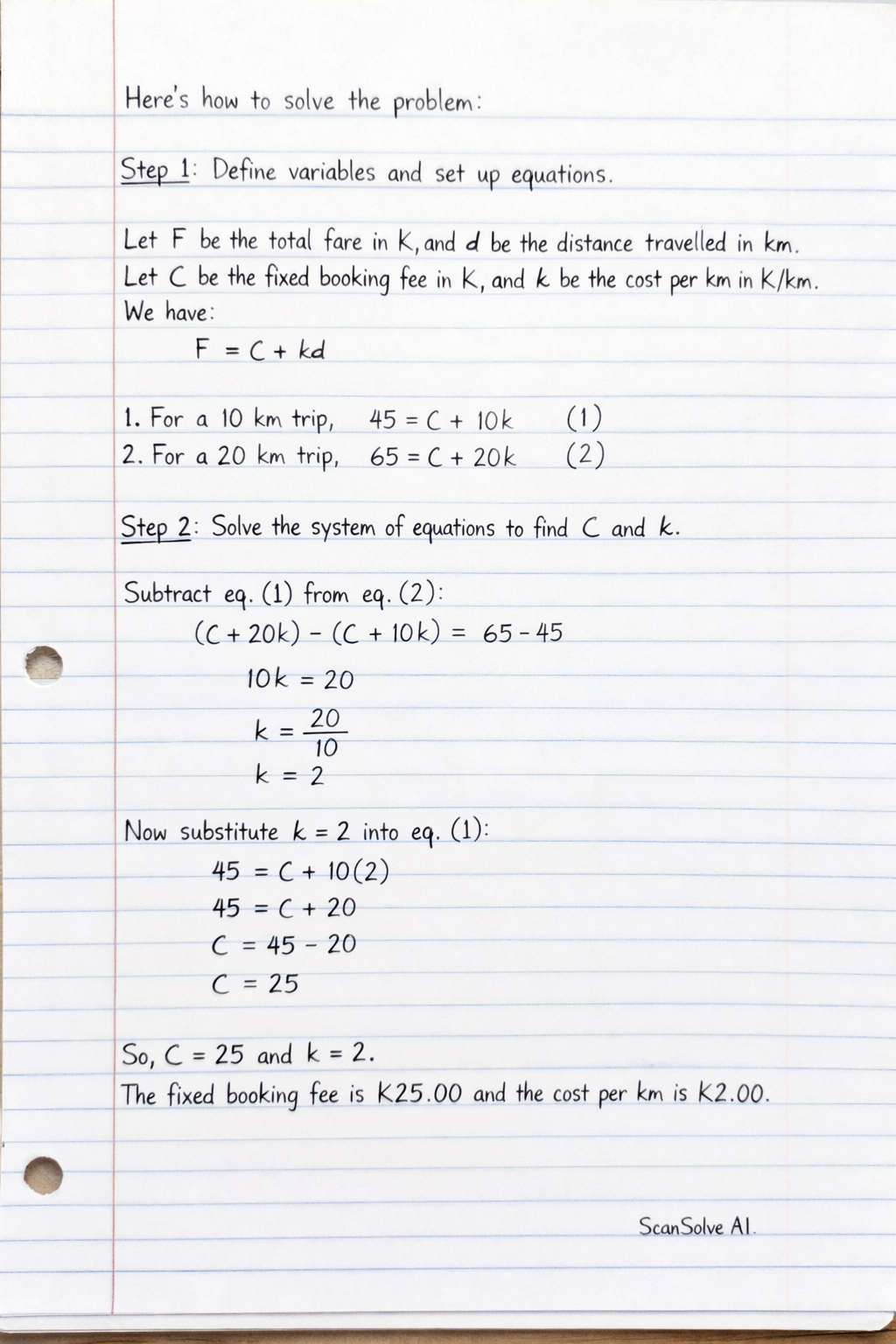 Handwritten step-by-step solution preview