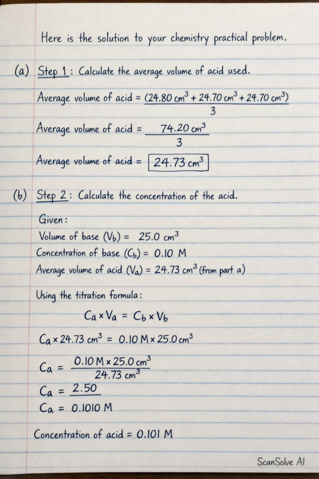 Handwritten step-by-step solution preview