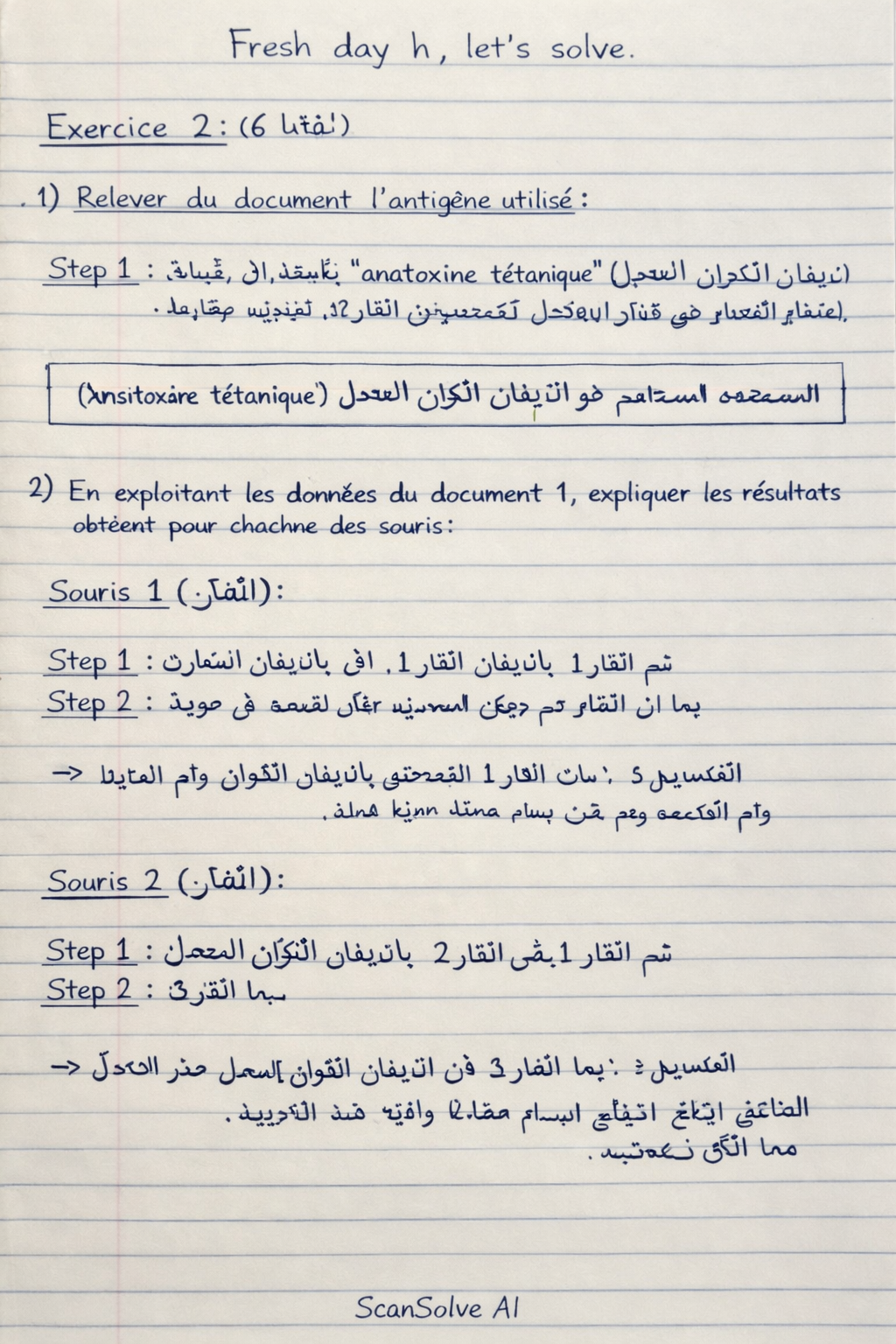 Handwritten step-by-step solution preview