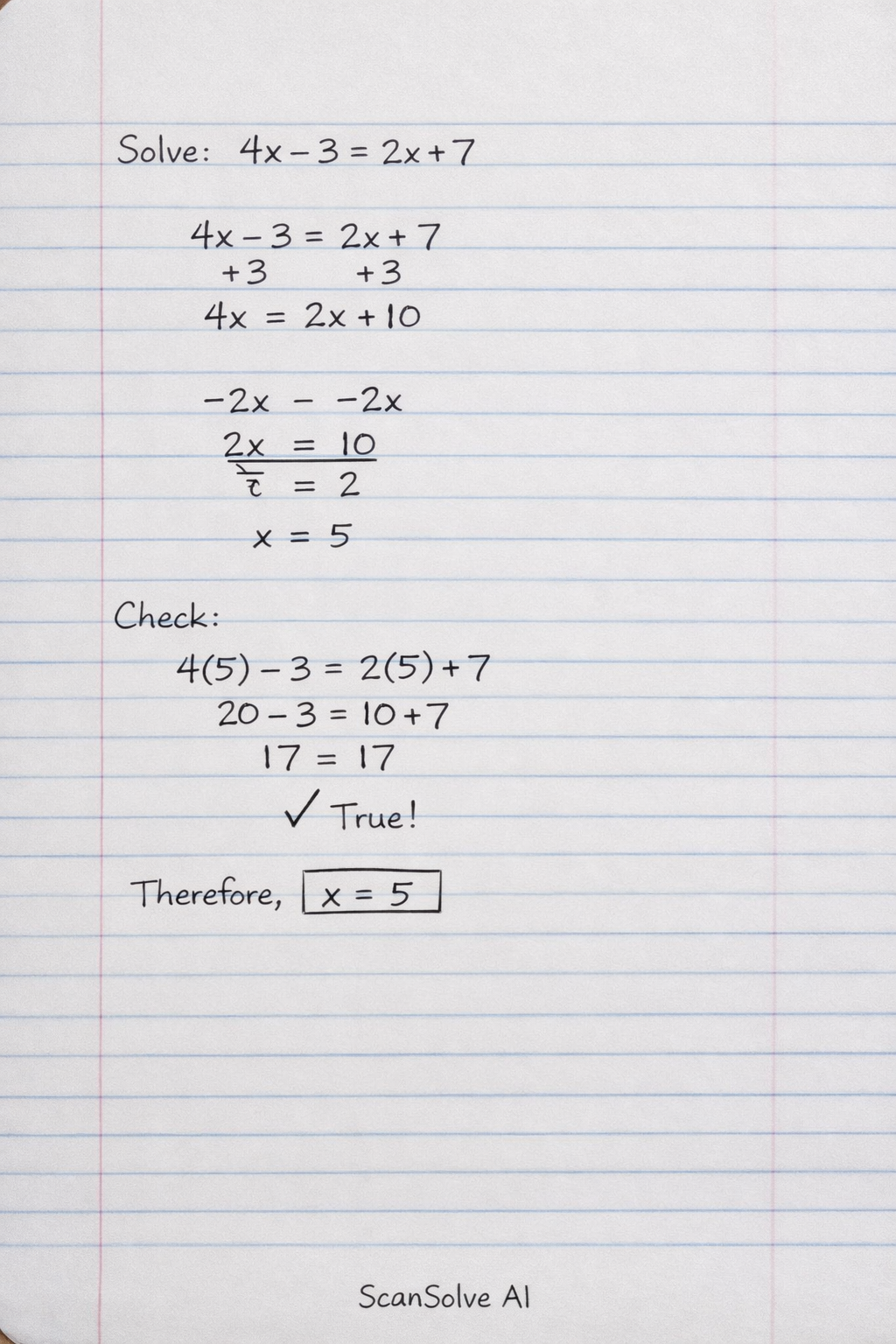 Handwritten step-by-step solution preview