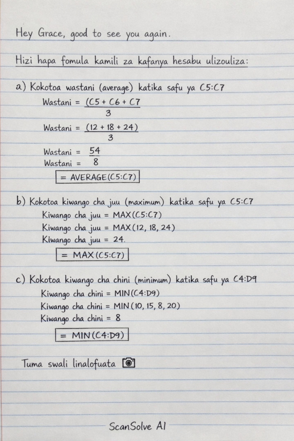 Handwritten step-by-step solution preview