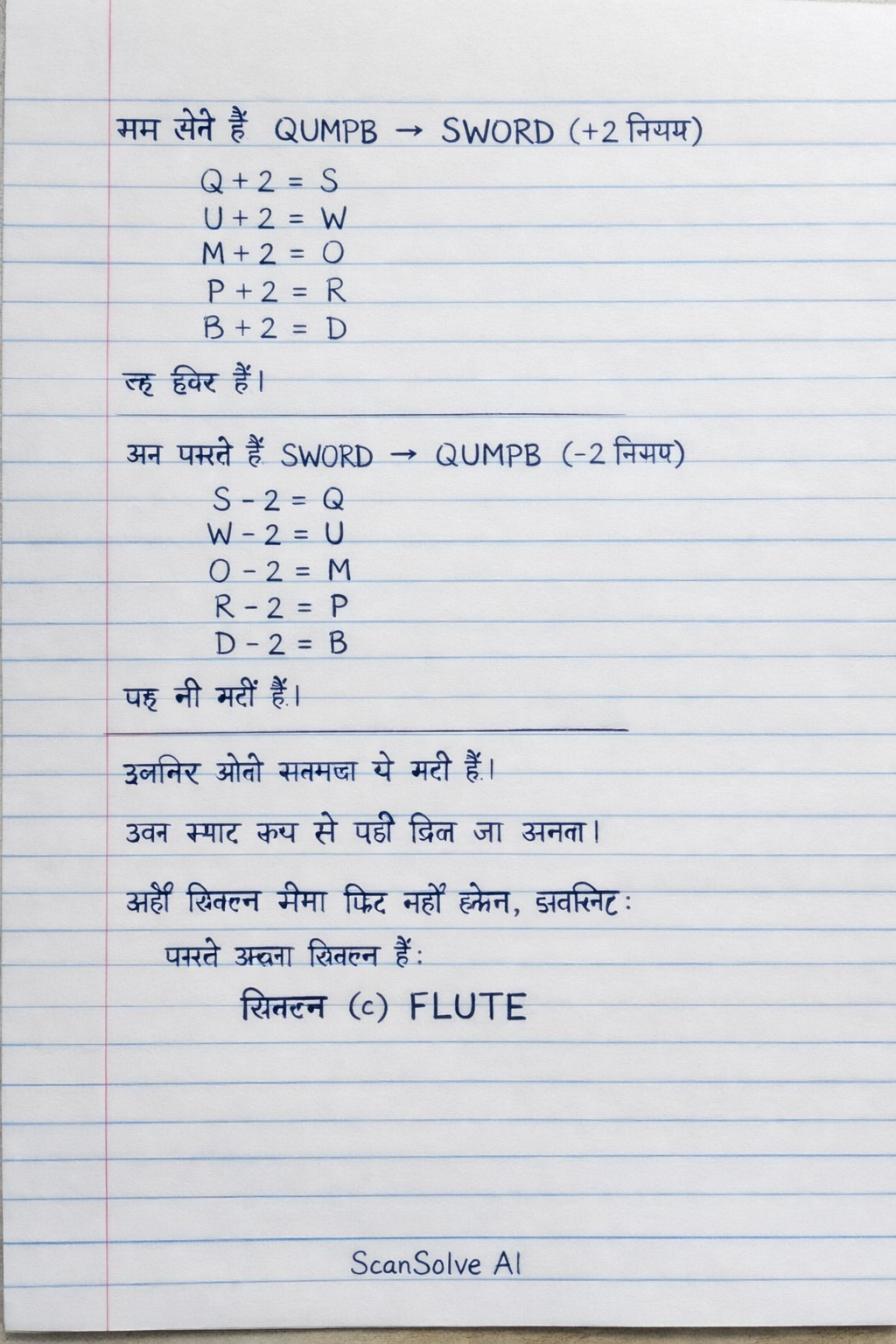 Handwritten step-by-step solution preview