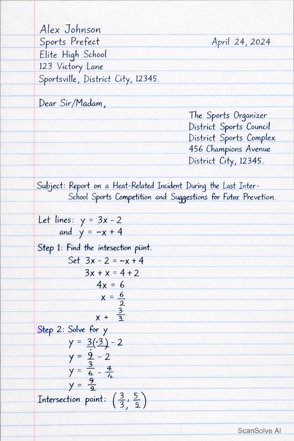 Handwritten step-by-step solution preview