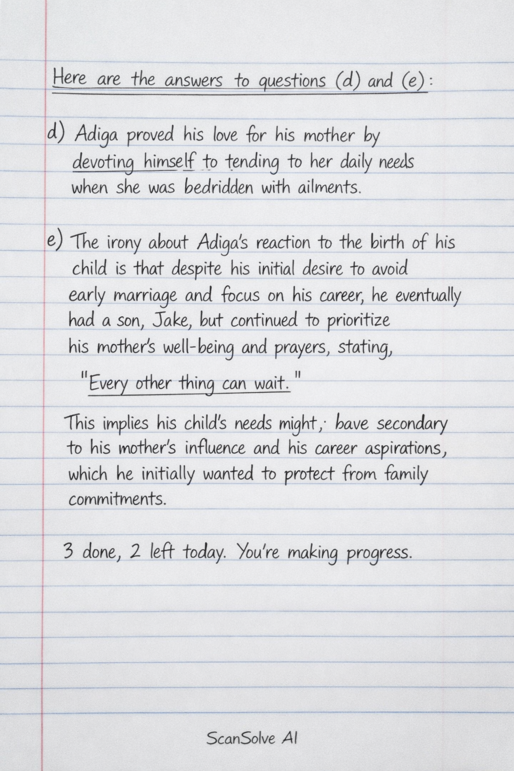 Handwritten step-by-step solution preview