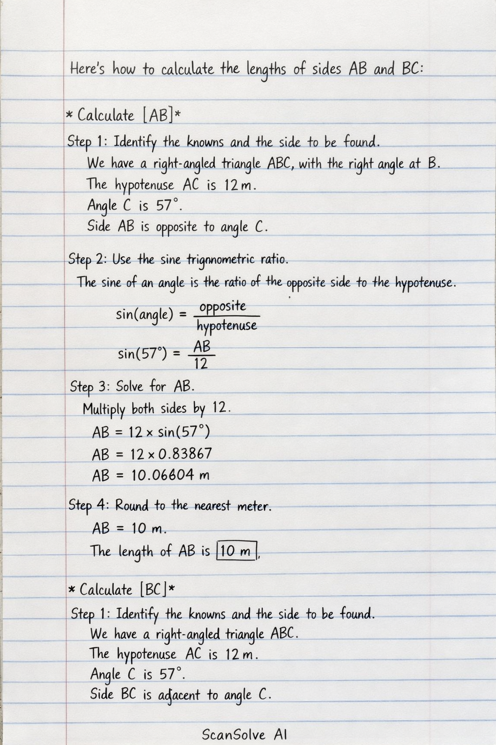 Handwritten step-by-step solution preview
