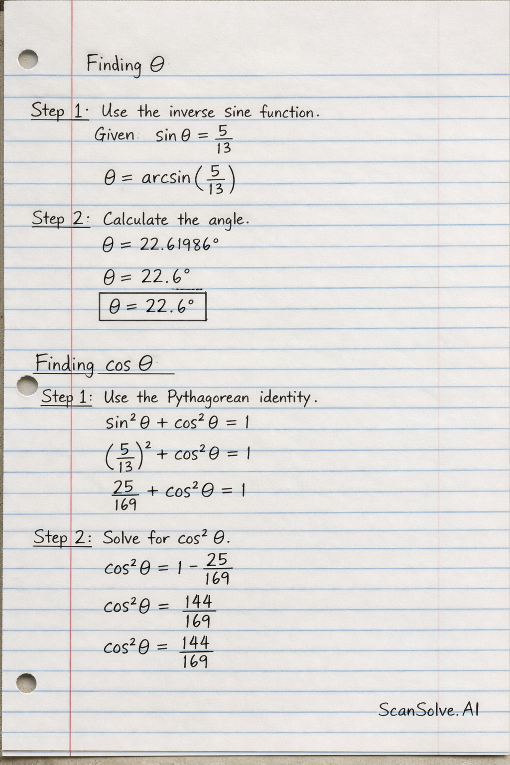 Handwritten step-by-step solution preview