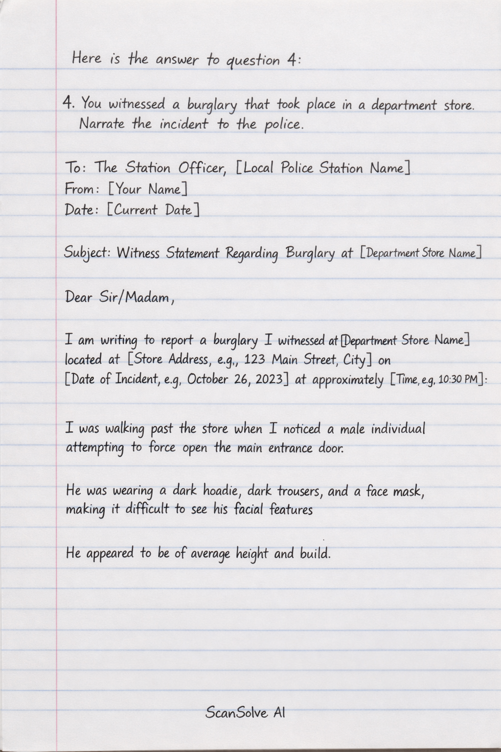 Handwritten step-by-step solution preview