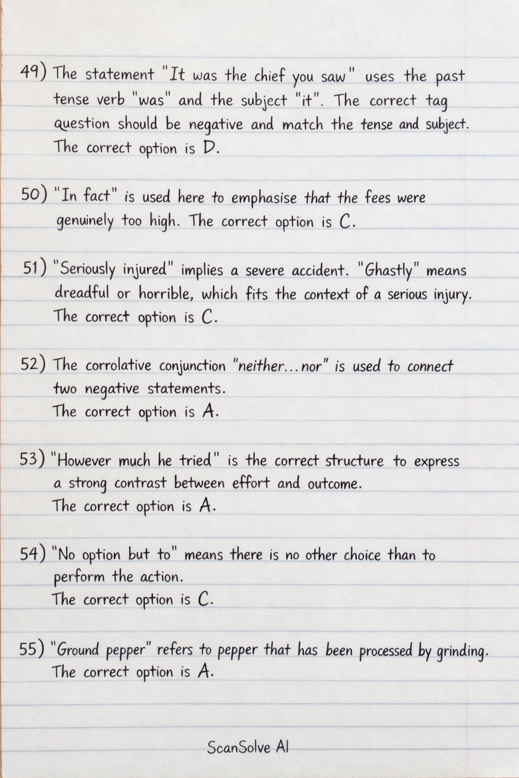 Handwritten step-by-step solution preview