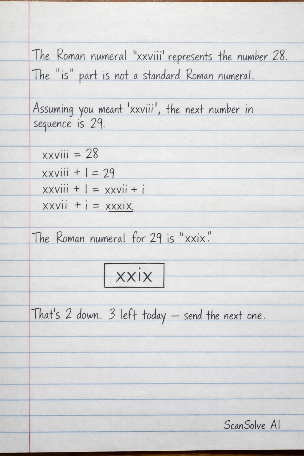 Handwritten step-by-step solution preview