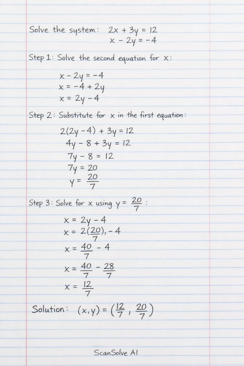 Handwritten step-by-step solution preview