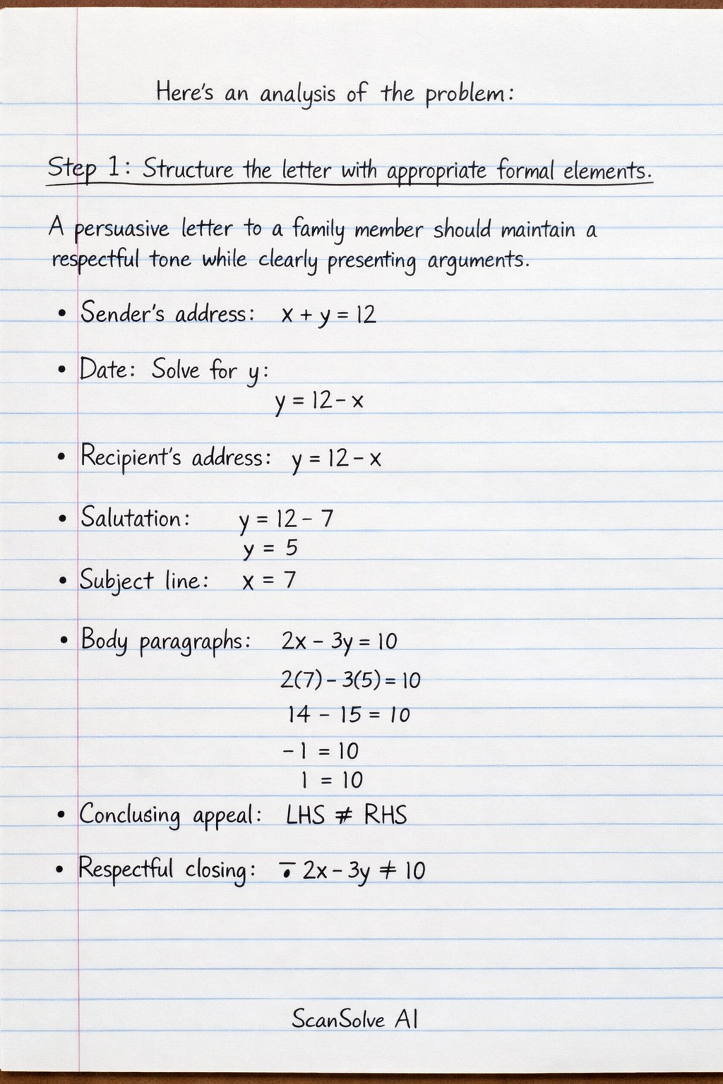 Handwritten step-by-step solution preview