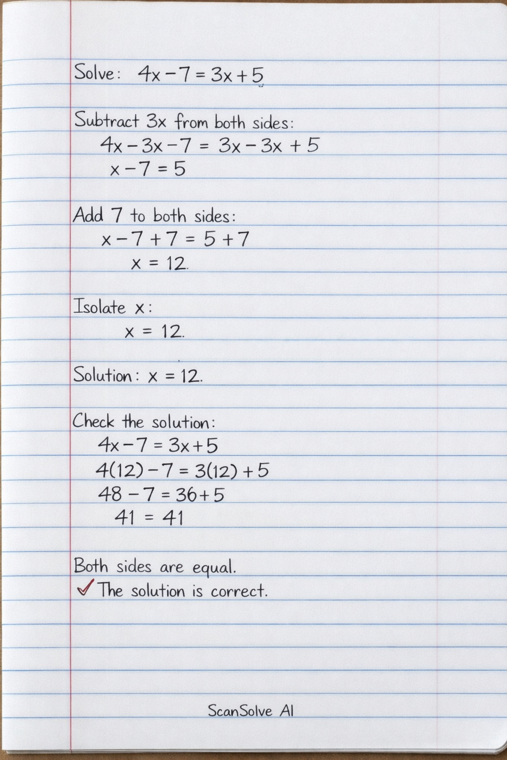 Handwritten step-by-step solution preview