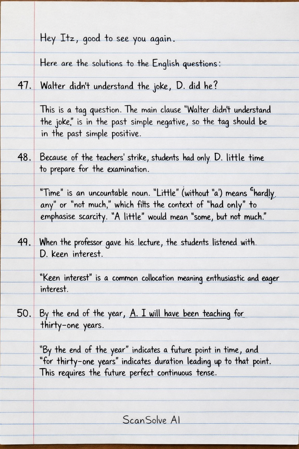 Handwritten step-by-step solution preview