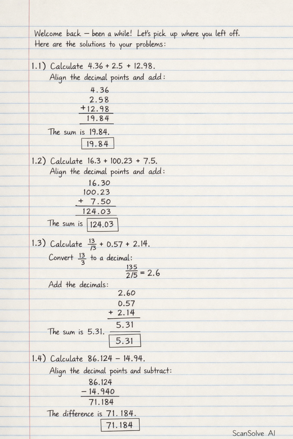 Handwritten step-by-step solution preview