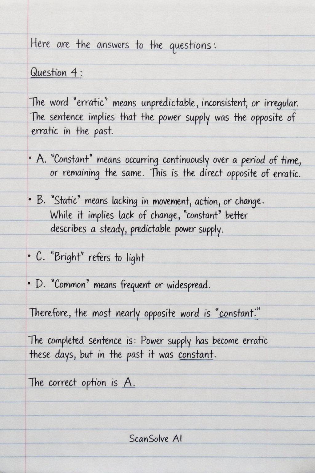 Handwritten step-by-step solution preview