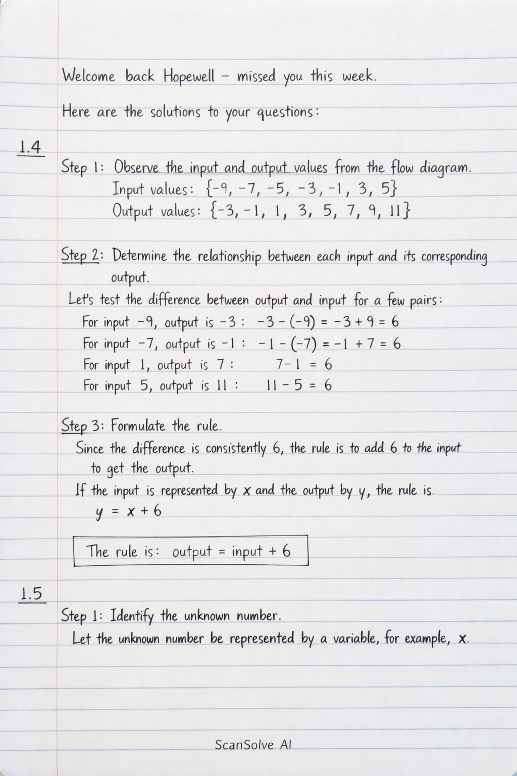 Handwritten step-by-step solution preview